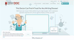 Desktop Screenshot of essaydoc.com