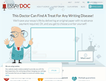 Tablet Screenshot of essaydoc.com